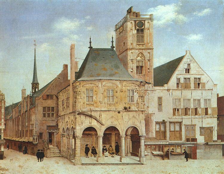 Pieter Jansz Saenredam The Old Town Hall in Amsterdam Sweden oil painting art
